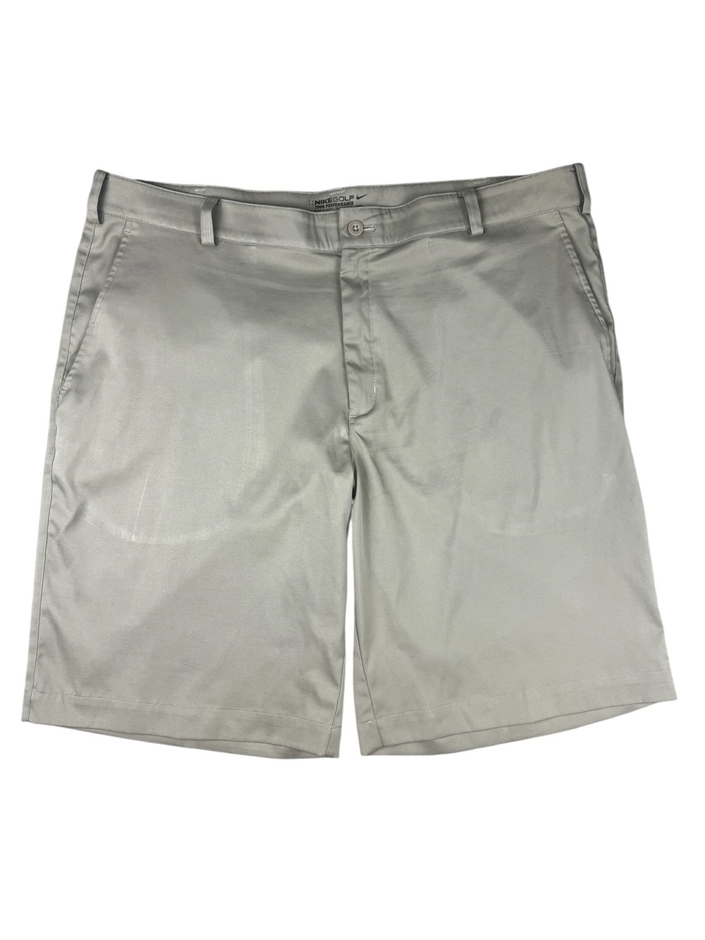 Nike Golf Shorts Mens 38 Tour Performance Beige Tan Stretch Dri-Fit Golf Outdoor